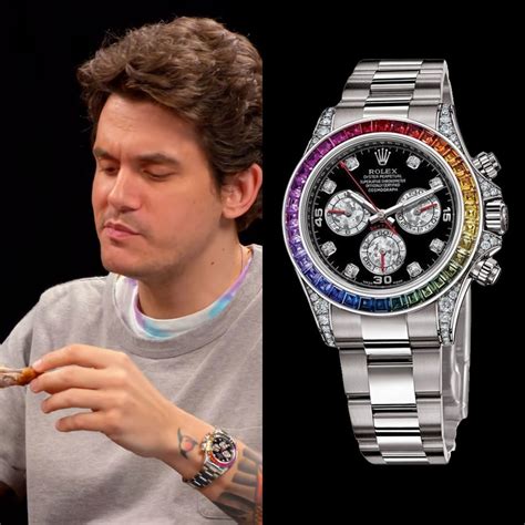 john mayer rainbow rolex|John Mayer Rolex.